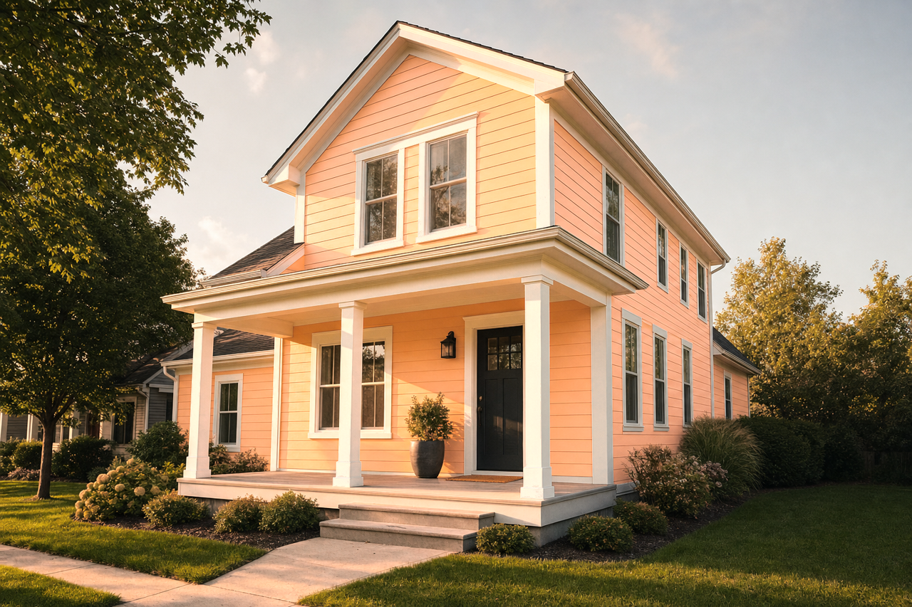 Tooty by Benjamin Moore on exterior