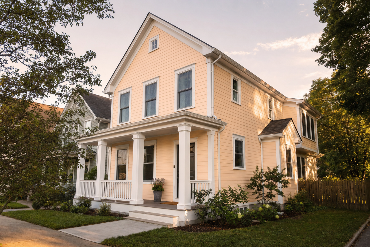 Winter Melon by Benjamin Moore on exterior