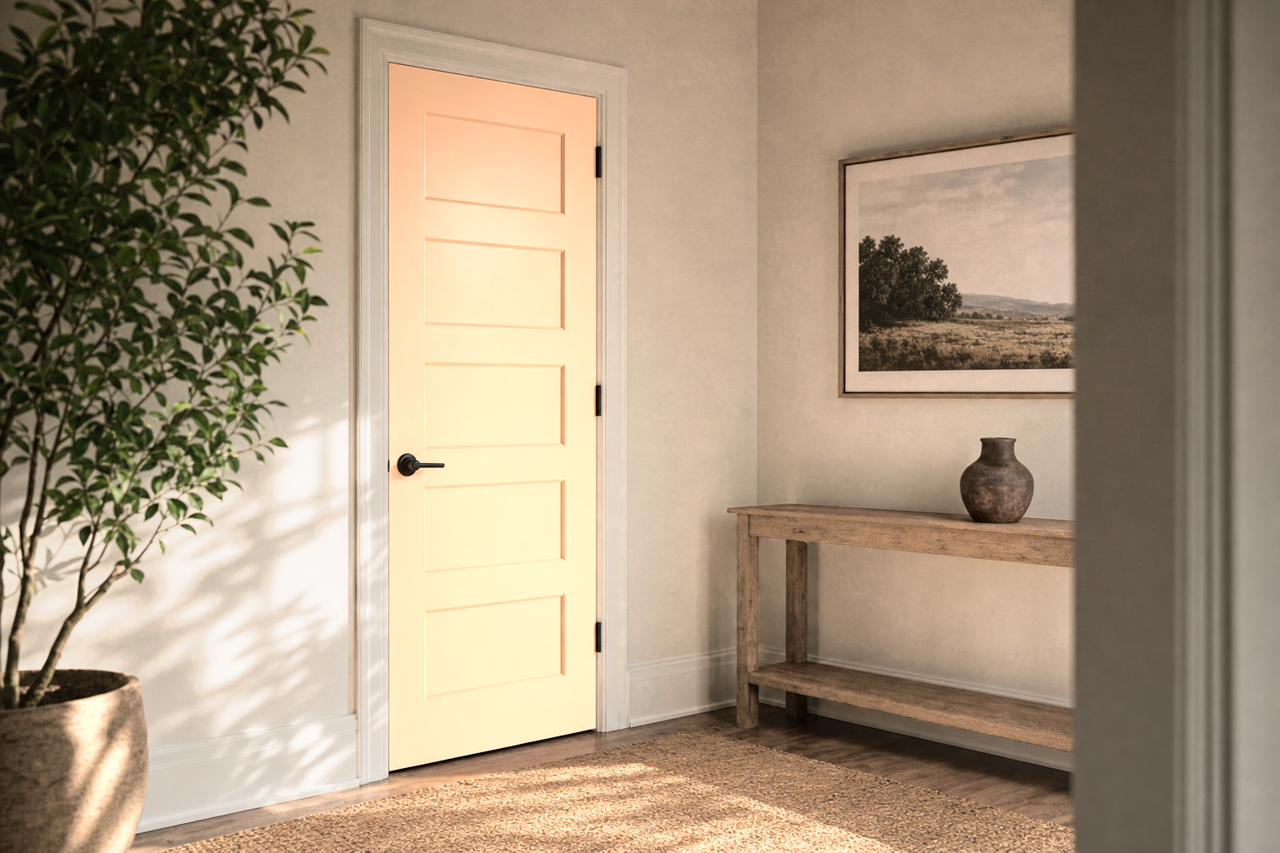 Sunfish by Benjamin Moore on interior-doors