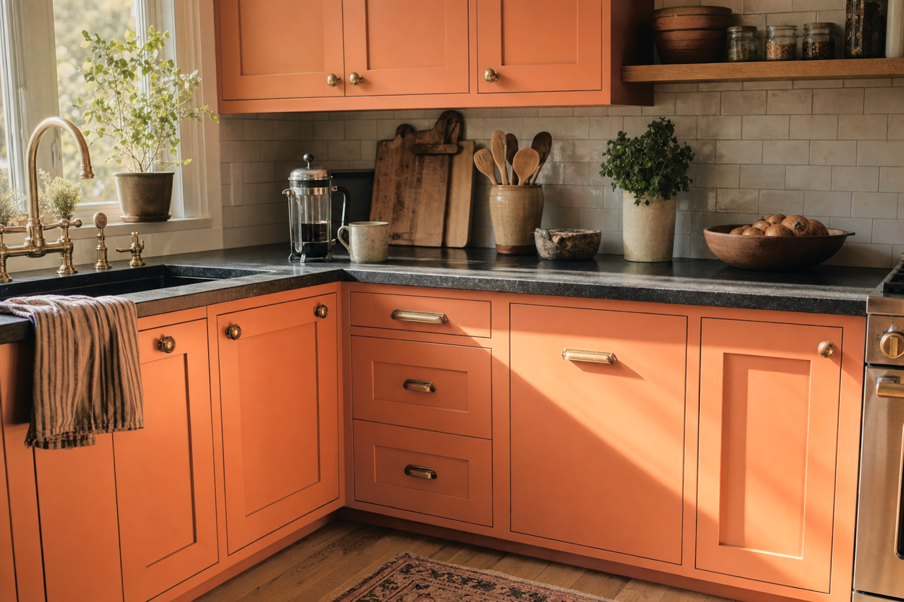 Bryce by Benjamin Moore on cabinets