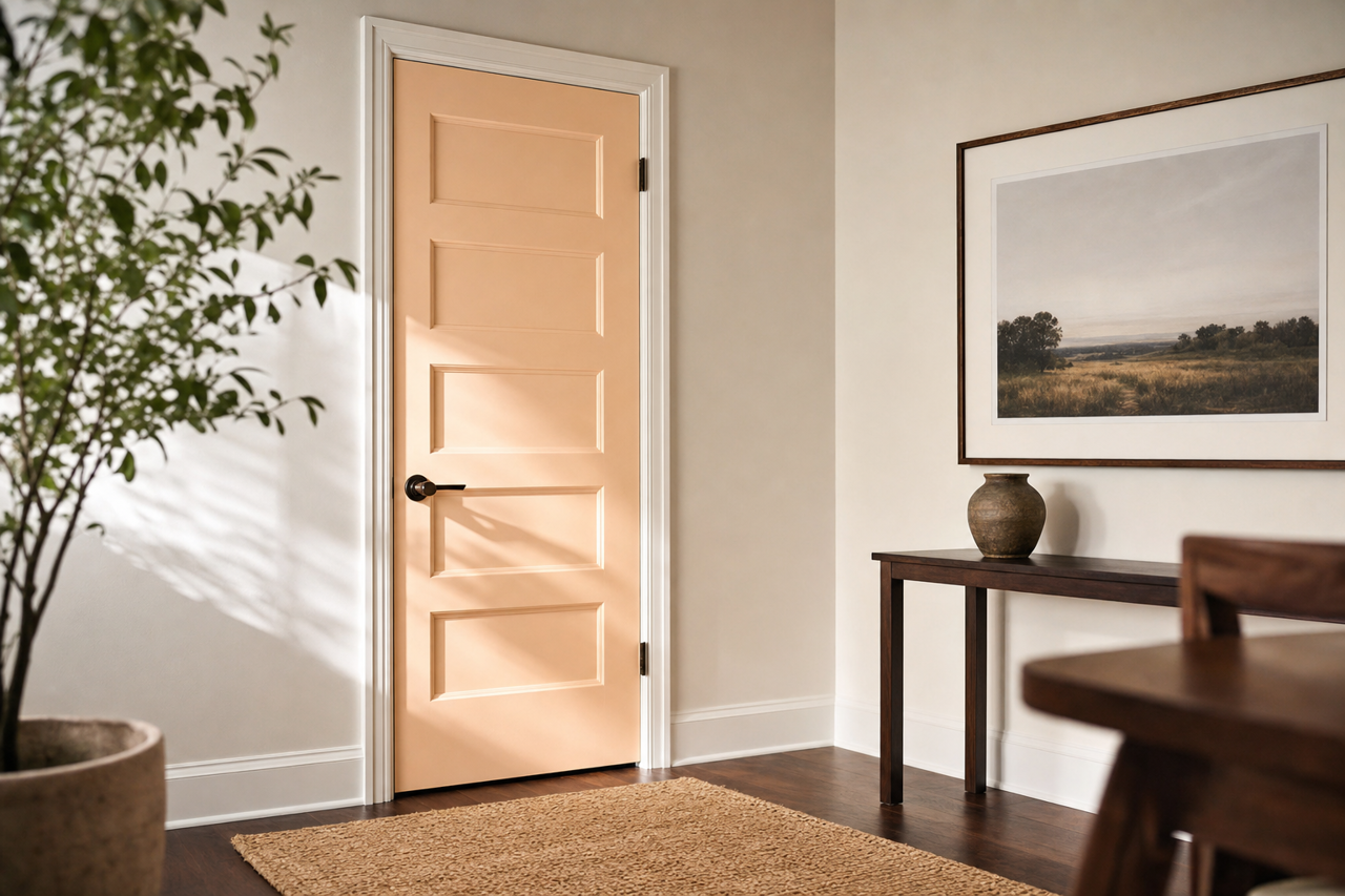 Candle by Benjamin Moore on interior-doors
