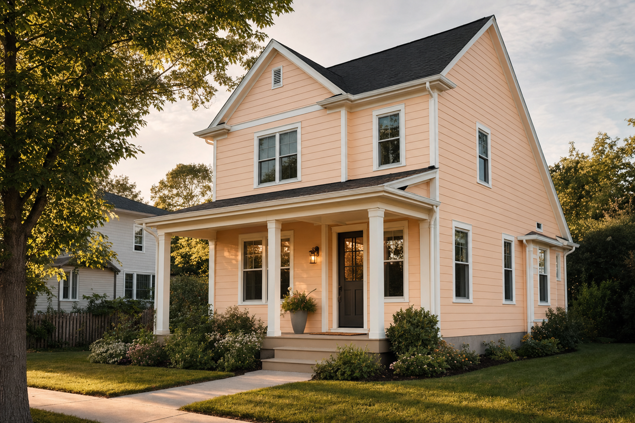 Golden by Benjamin Moore on exterior