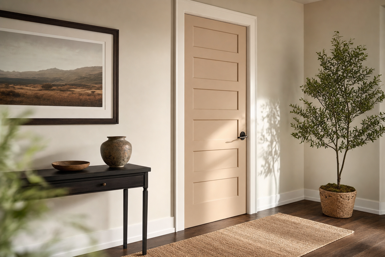 Western Sandstone by Valspar on interior-doors