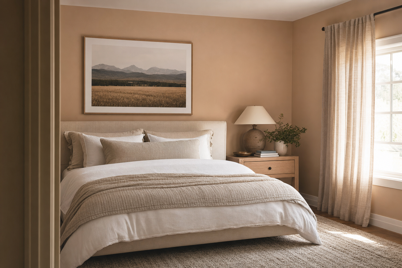 Western Sandstone by Valspar on interiors