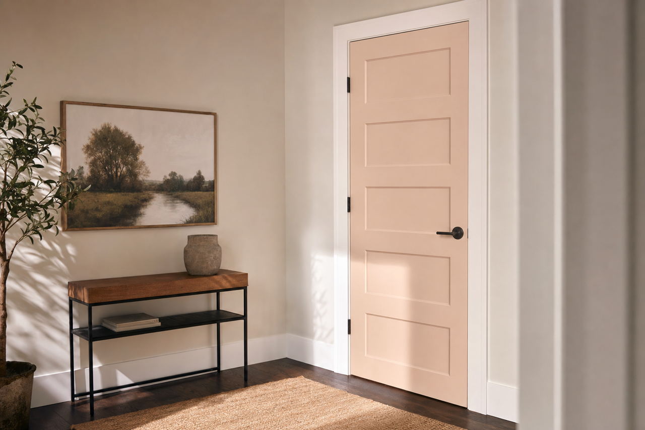 March Ice by Valspar on interior-doors