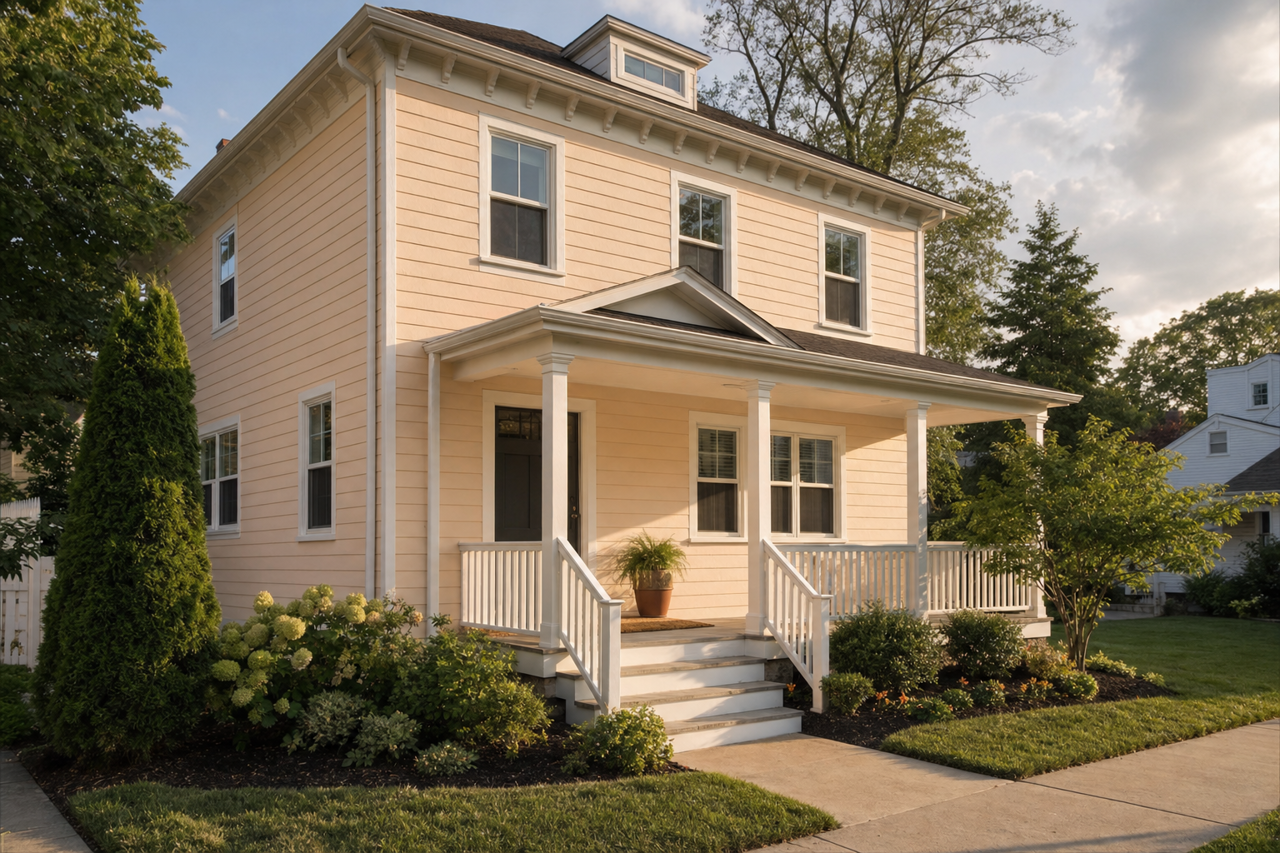 March Breeze by Valspar on exterior