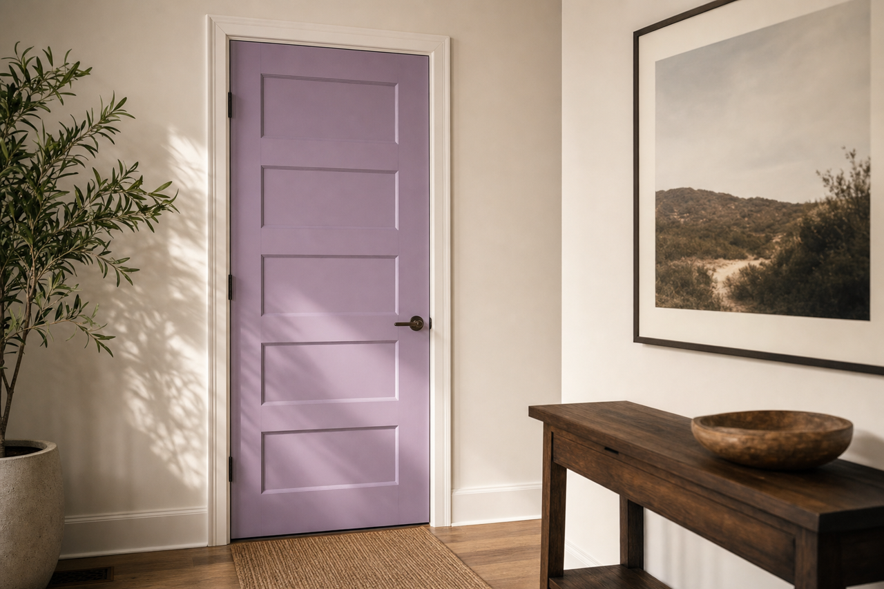 Gleeful Joy by Valspar on interior-doors