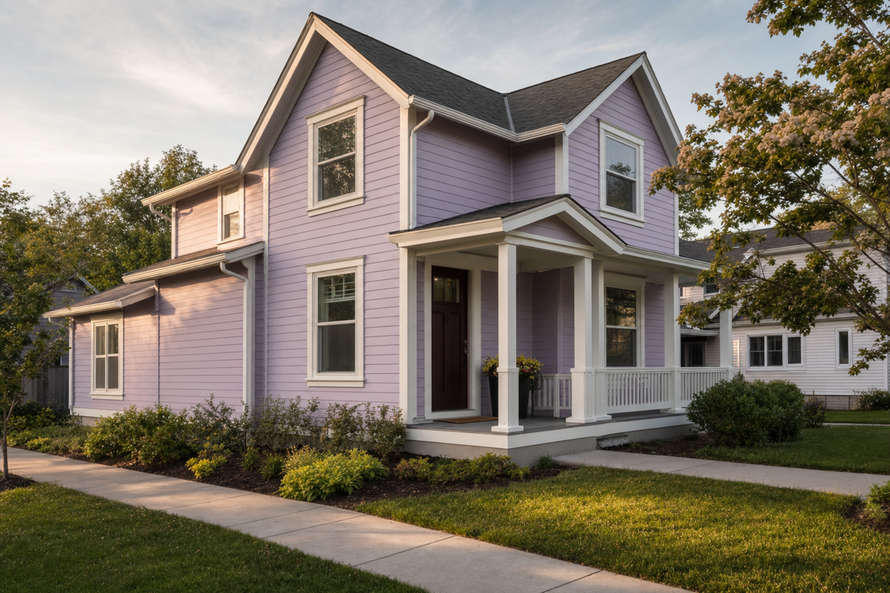 Fancy Pansy by Valspar on exterior