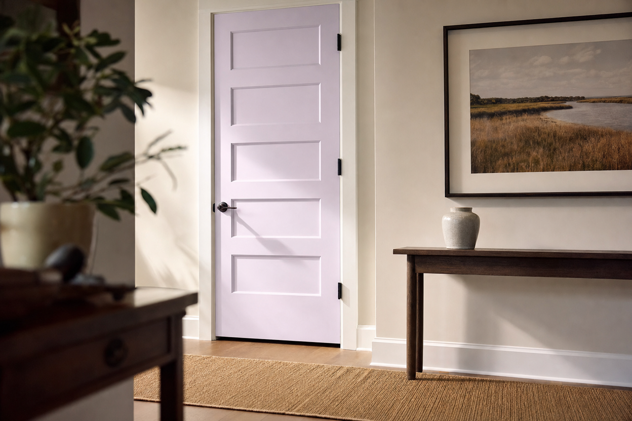 Spring Parade by Valspar on interior-doors