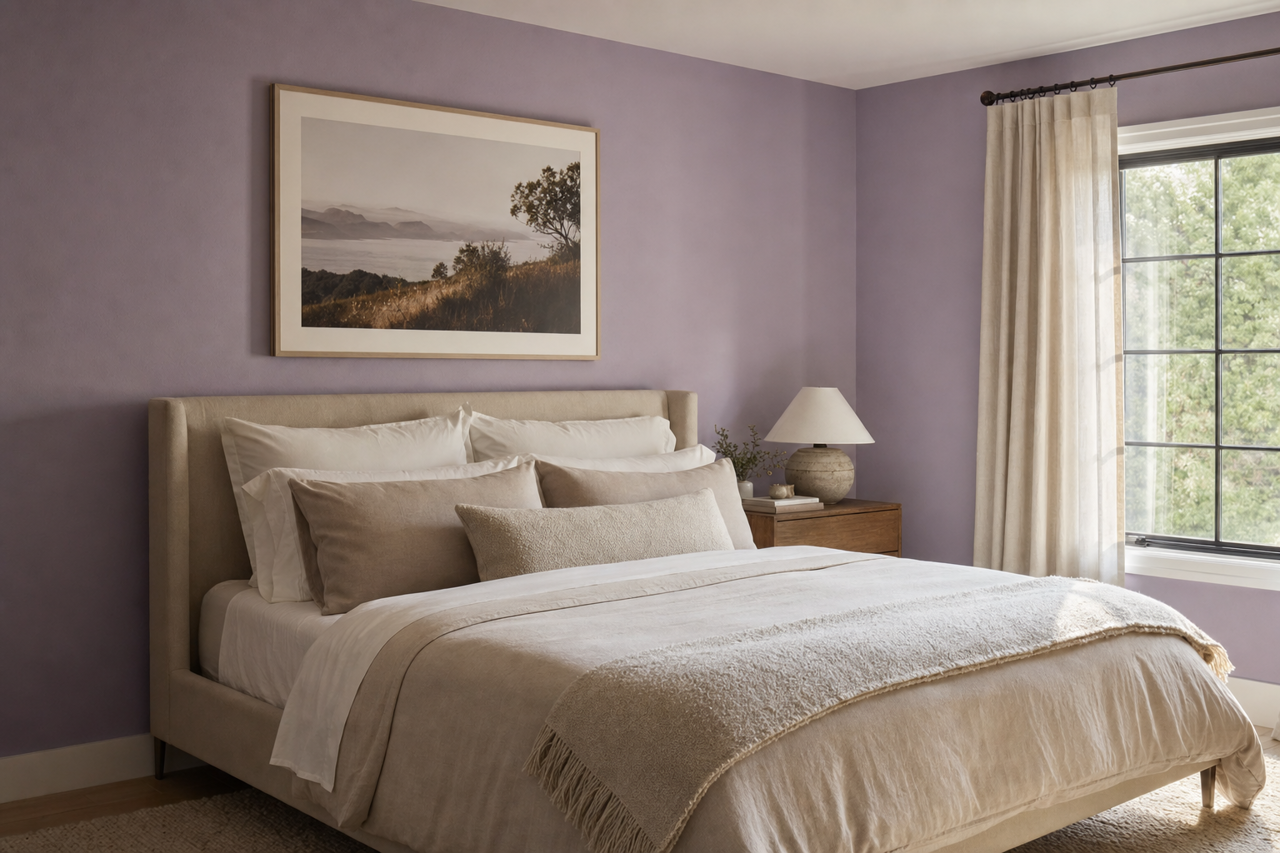 Iris Blossom by Valspar on interiors
