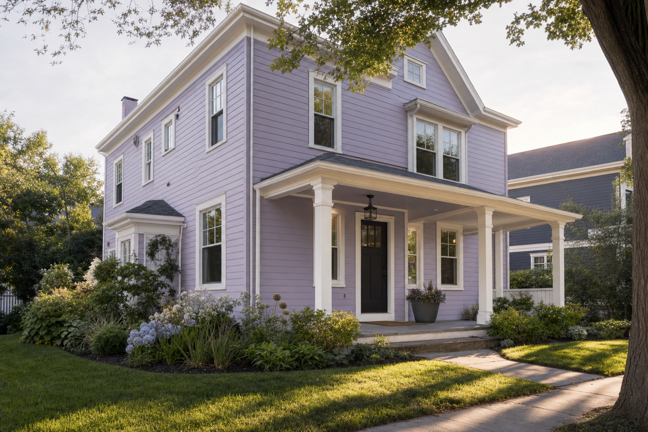 Orchid House by Valspar on exterior