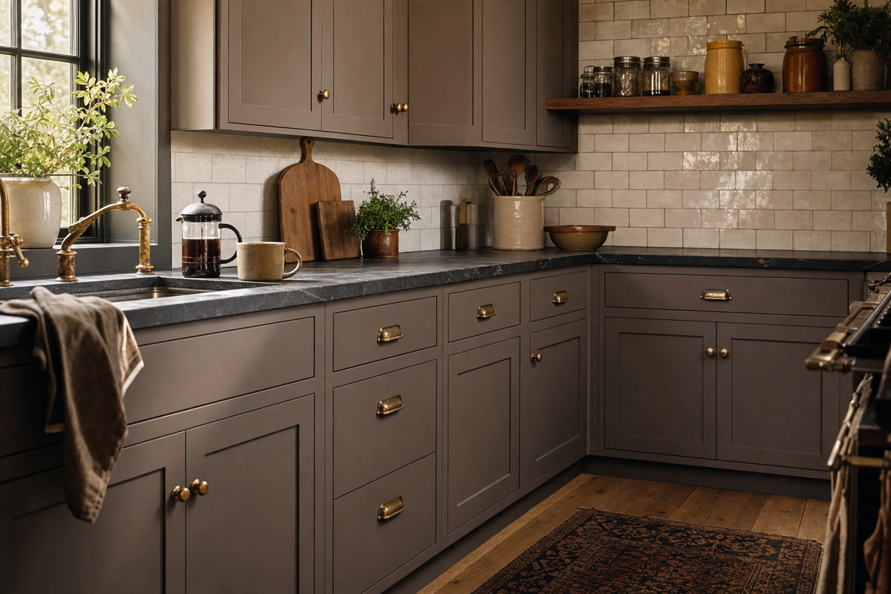 Hunting Boots by Valspar on cabinets