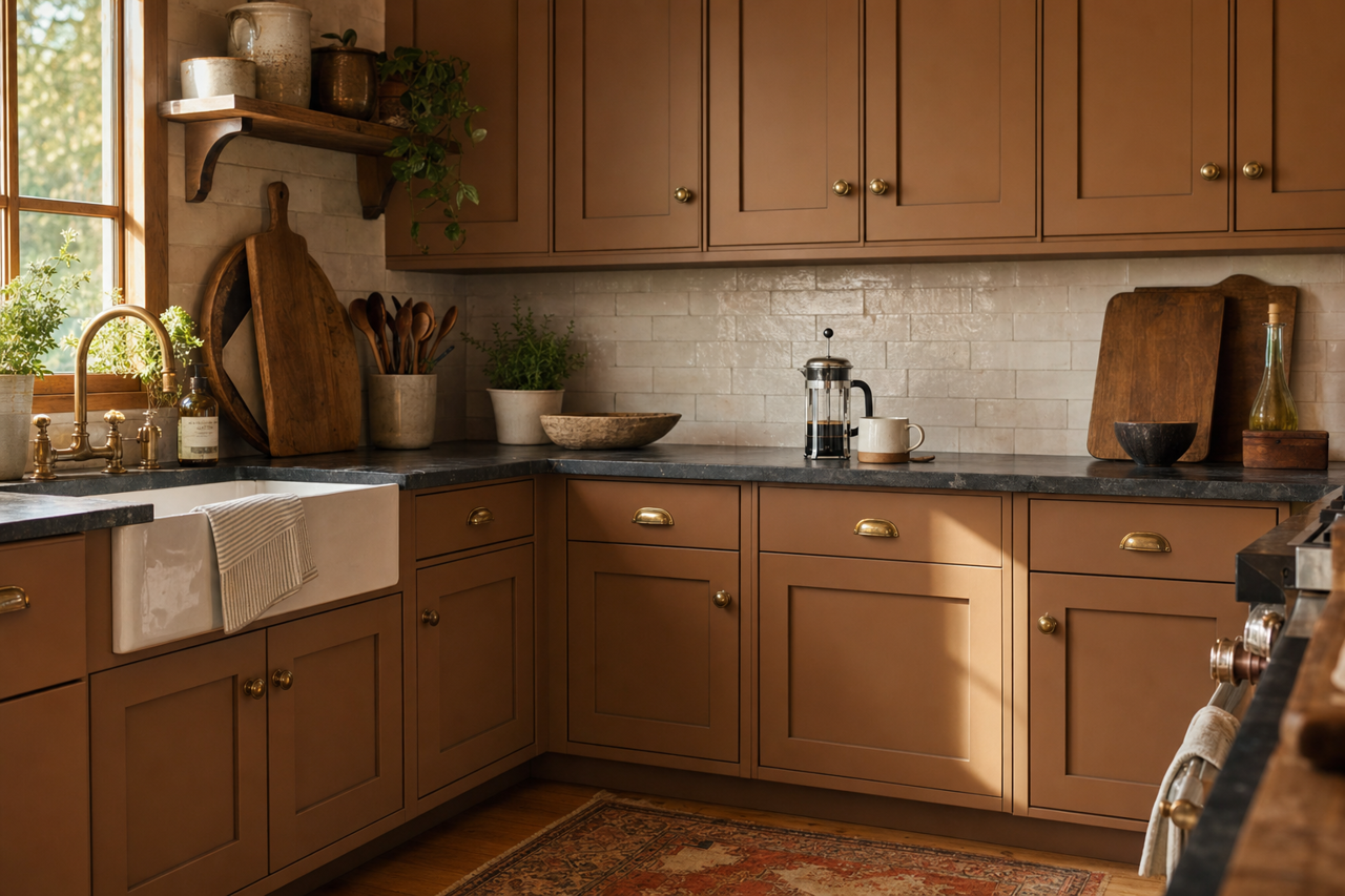 North by Benjamin Moore on cabinets