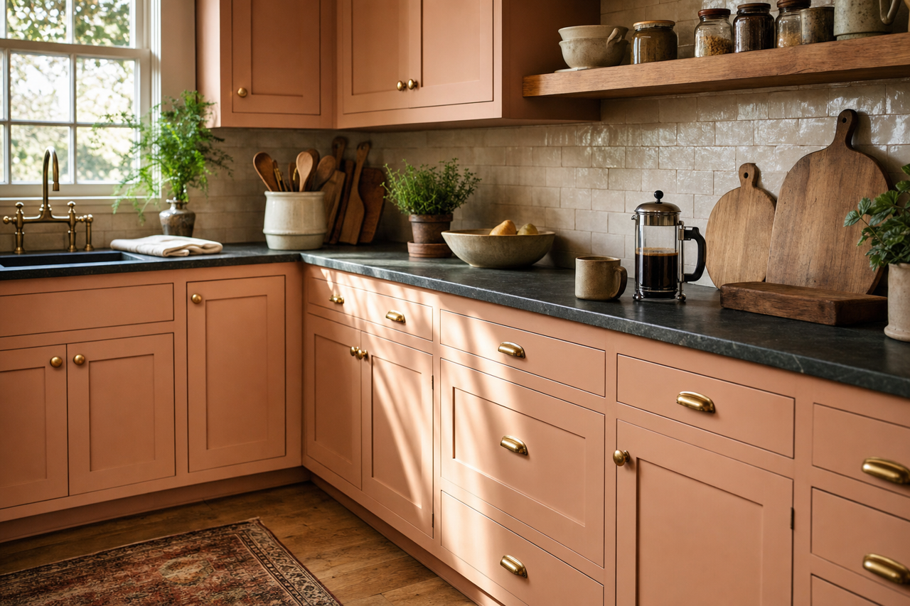 Seagull Beach by Valspar on cabinets