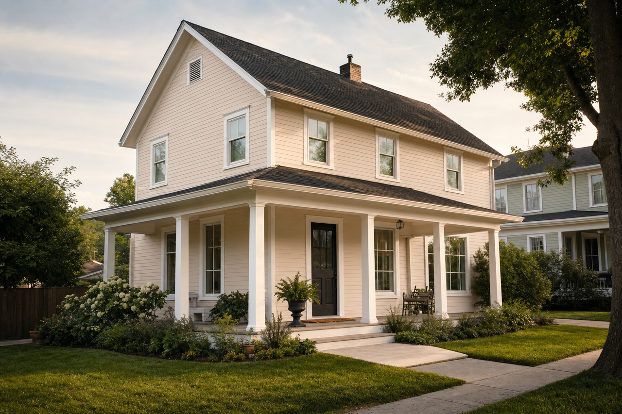 Warm Fog by Valspar on exterior