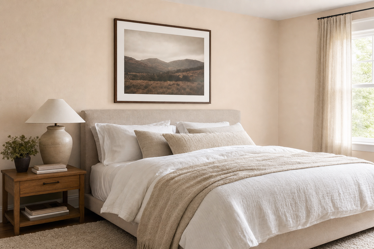 Warm Fog by Valspar on interiors