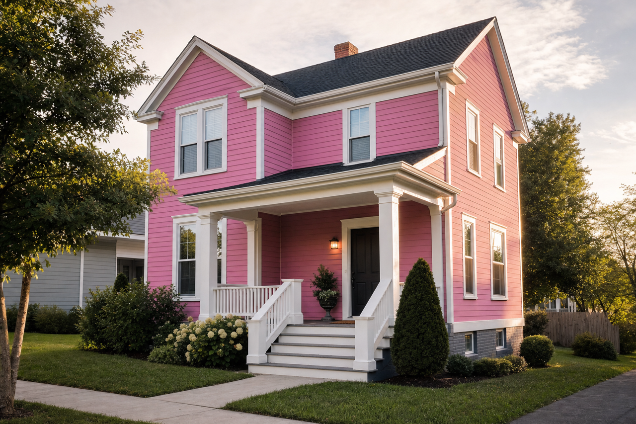 Rose Dust by Valspar on exterior