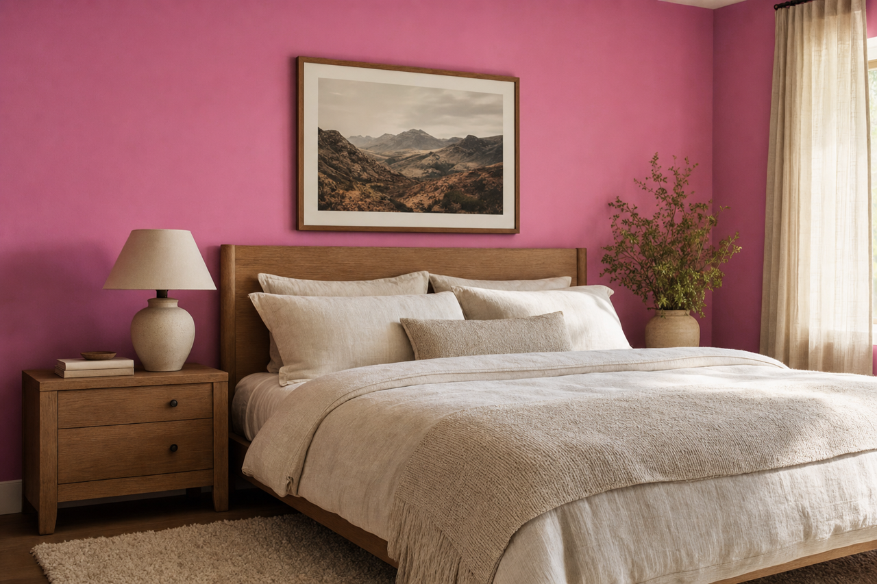 Rose Dust by Valspar on interiors