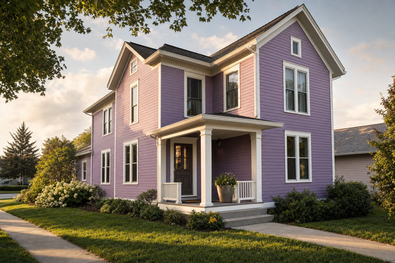 Wild Lavender by Valspar on exterior