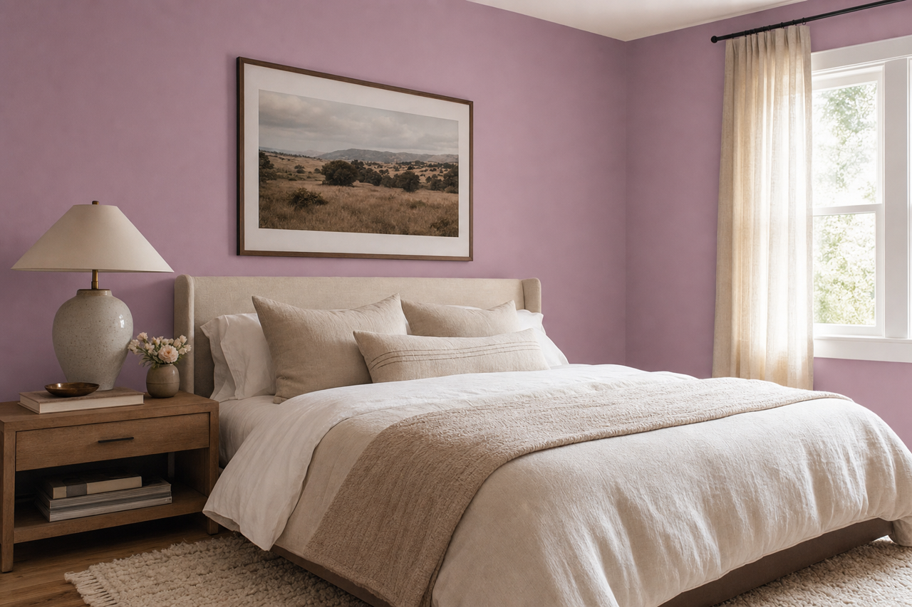 Wild Lavender by Valspar on interiors