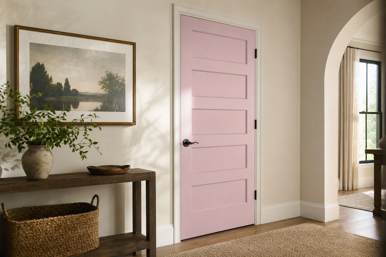 Sweet Lily by Valspar on interior-doors