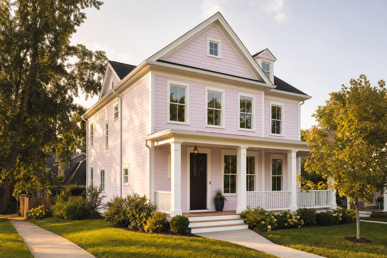 Lilac Lane by Valspar on exterior