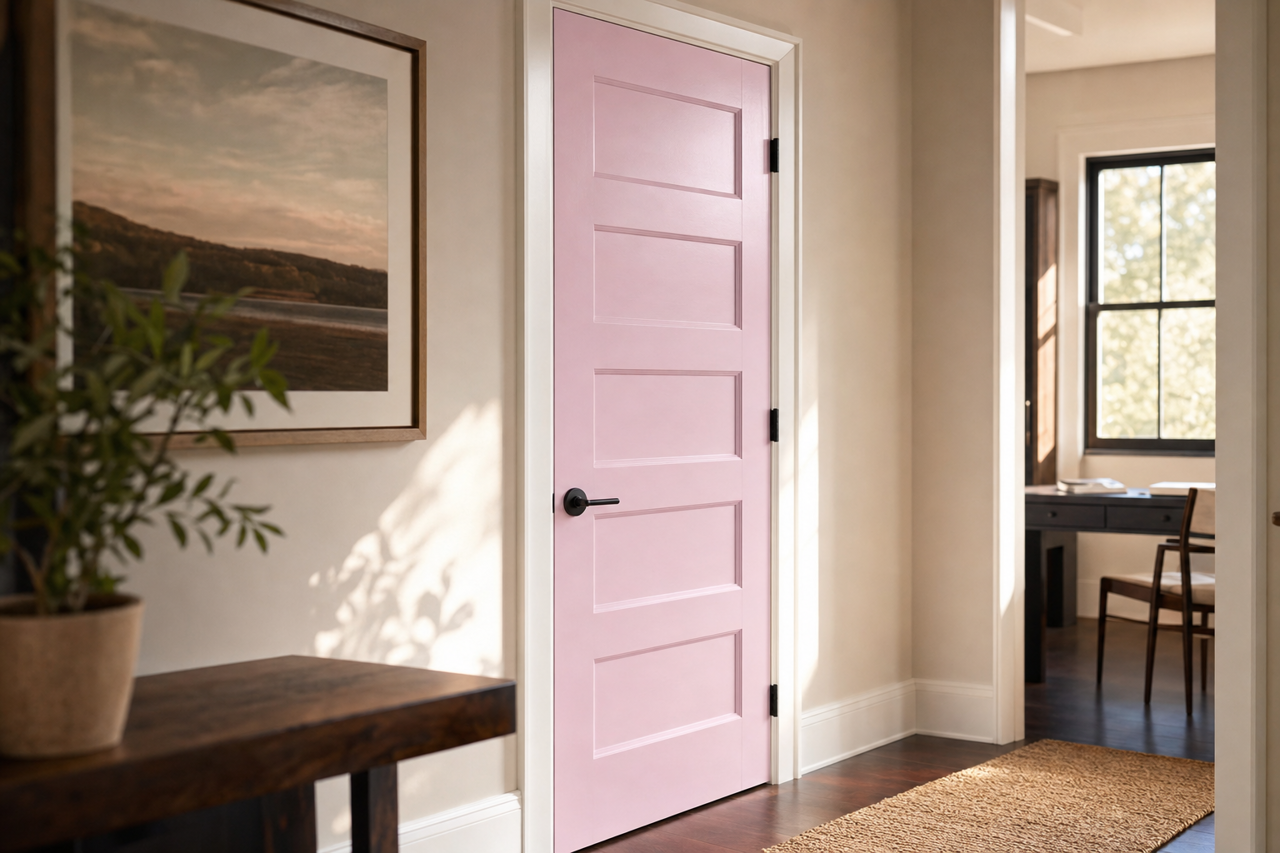 Lilac Lane by Valspar on interior-doors