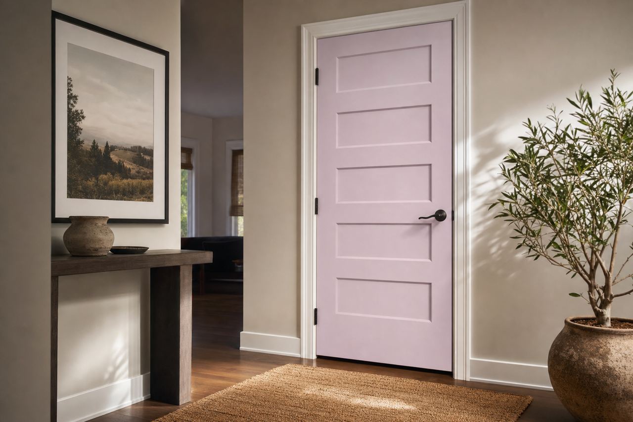 Easter Morning by Valspar on interior-doors