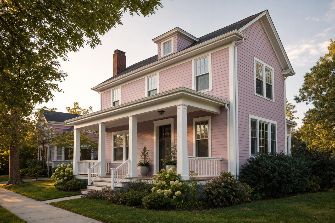 Lindsey Lilac by Valspar on exterior