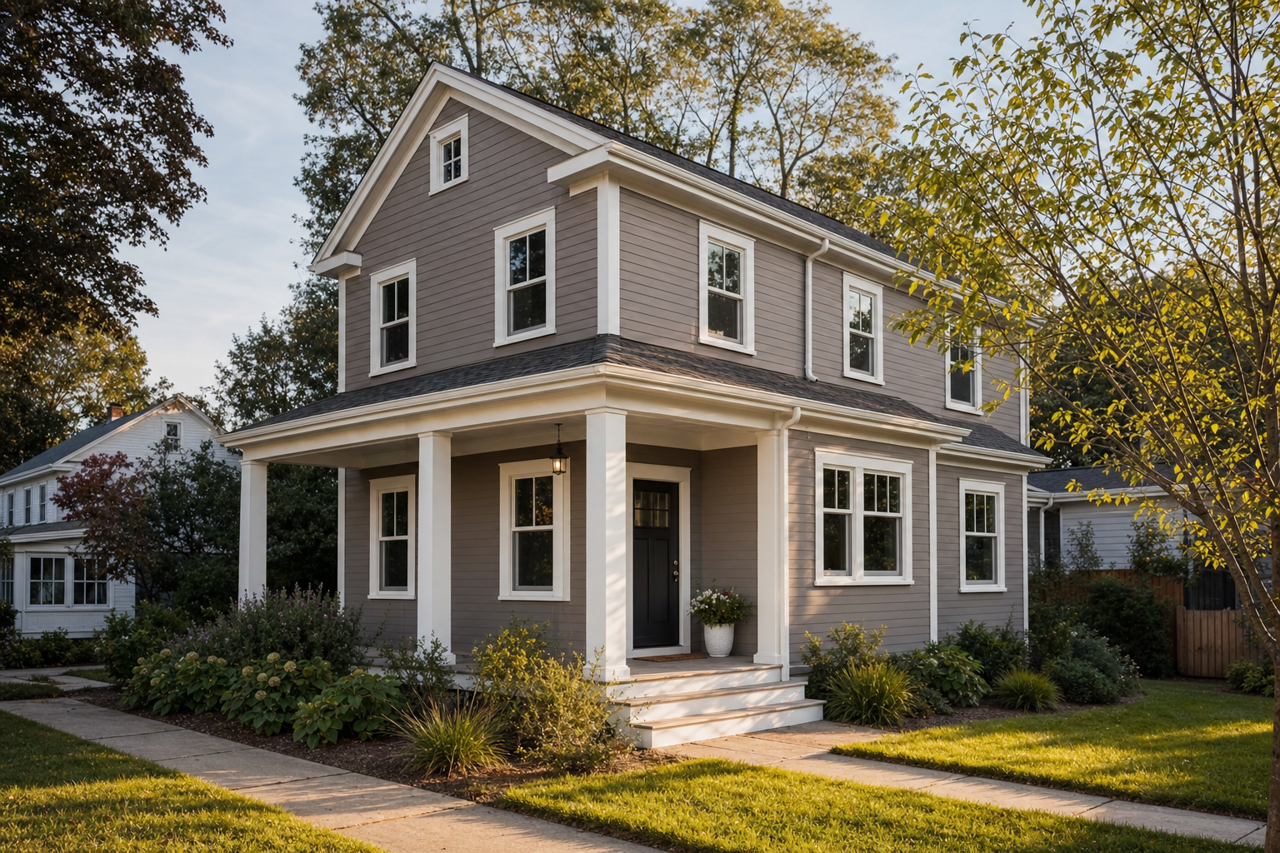 Soft Rabbit Brown by Valspar on exterior