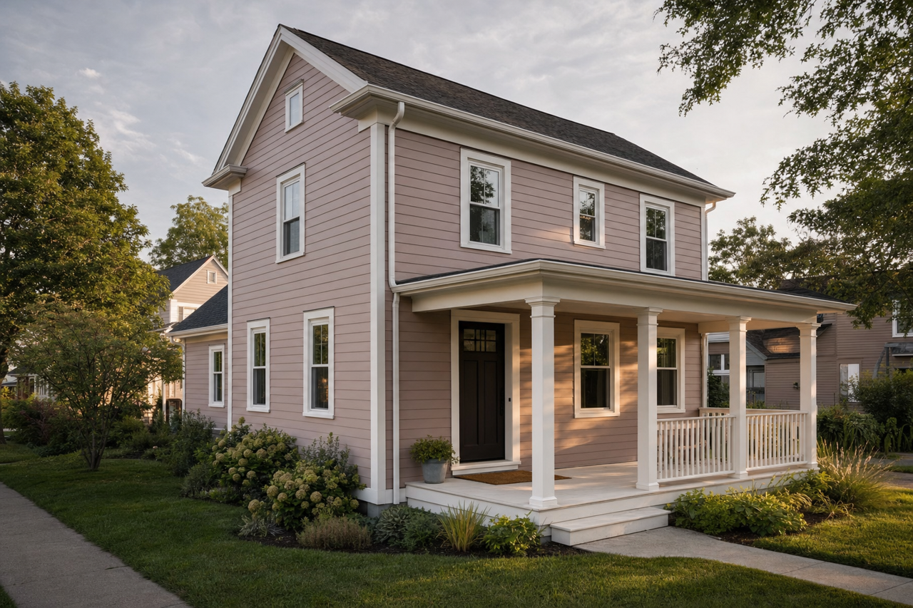 Dusky Hyacinth by Valspar on exterior
