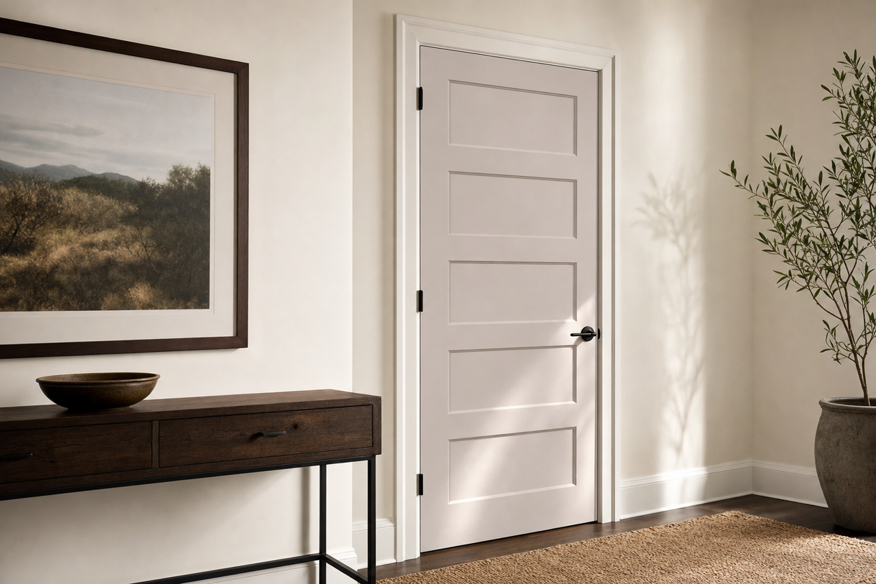Magic Mist by Valspar on interior-doors