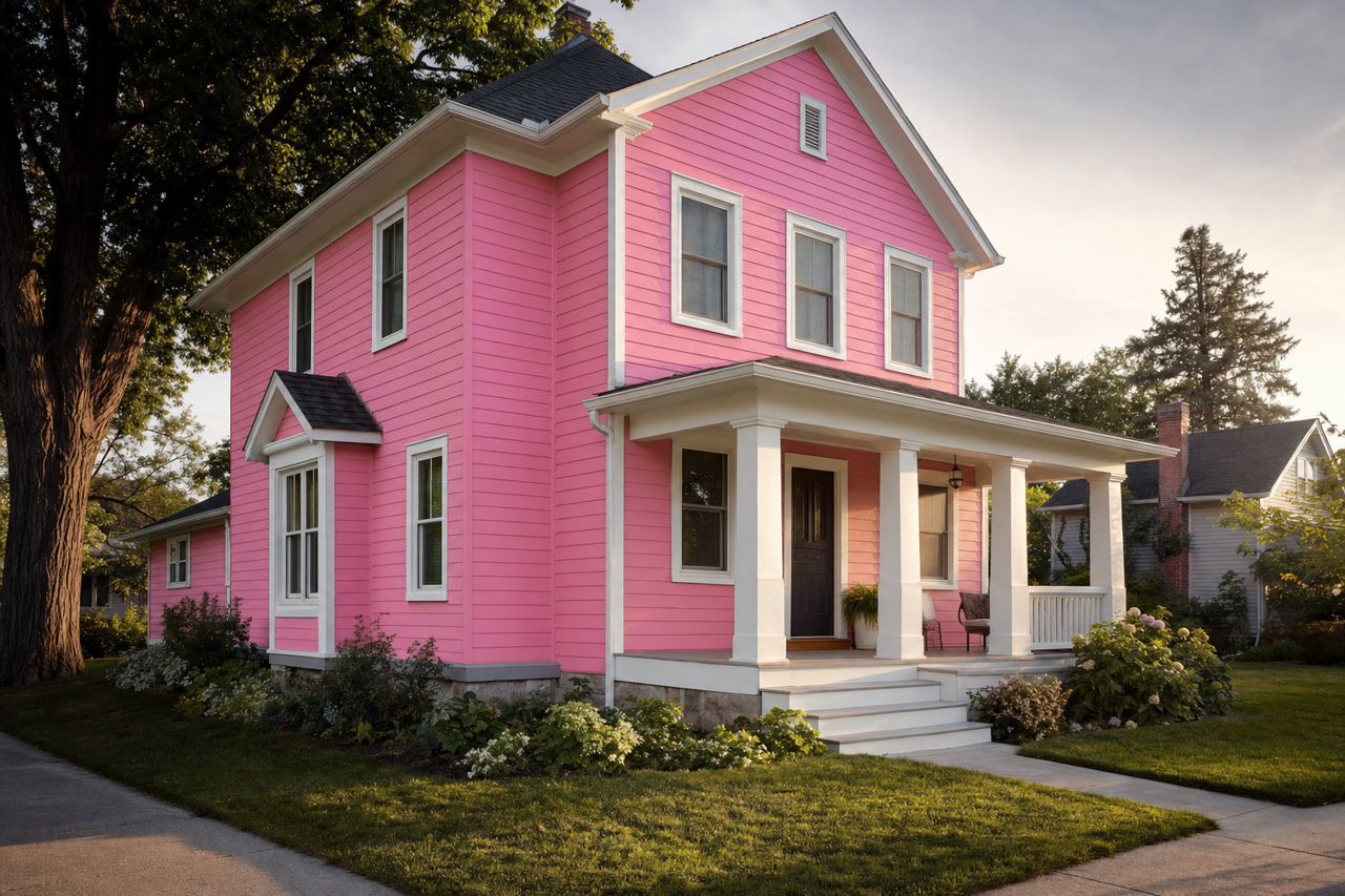 Frosty Berry by Valspar on exterior