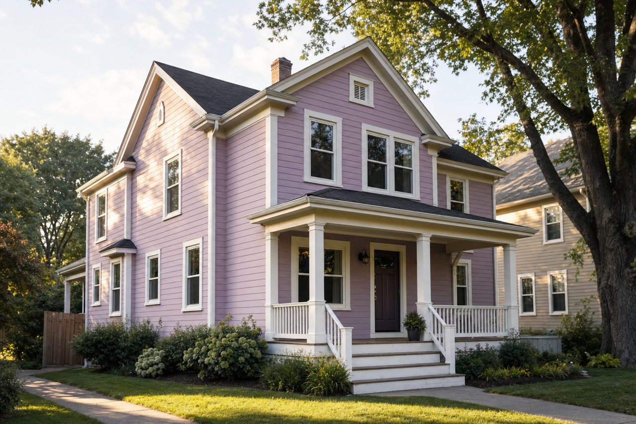Violet Sweet by Valspar on exterior