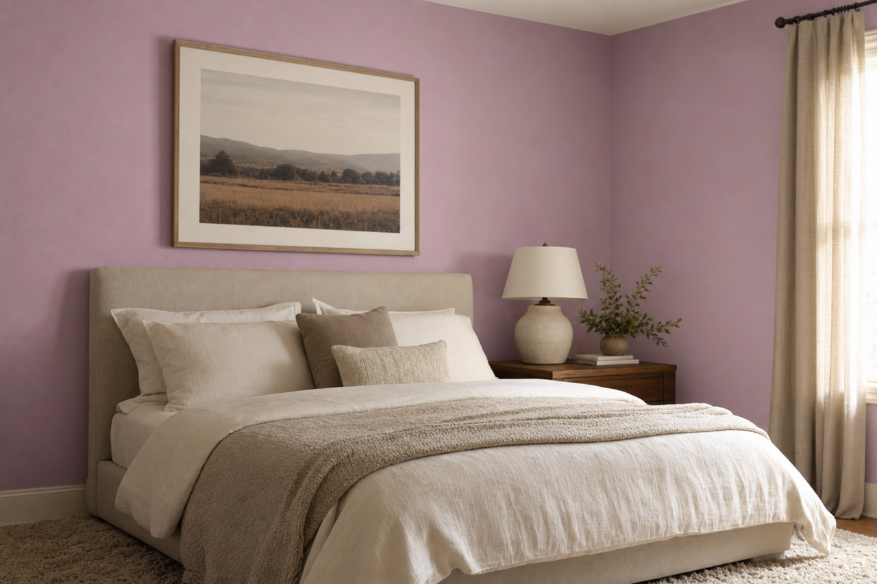 Violet Sweet by Valspar on interiors