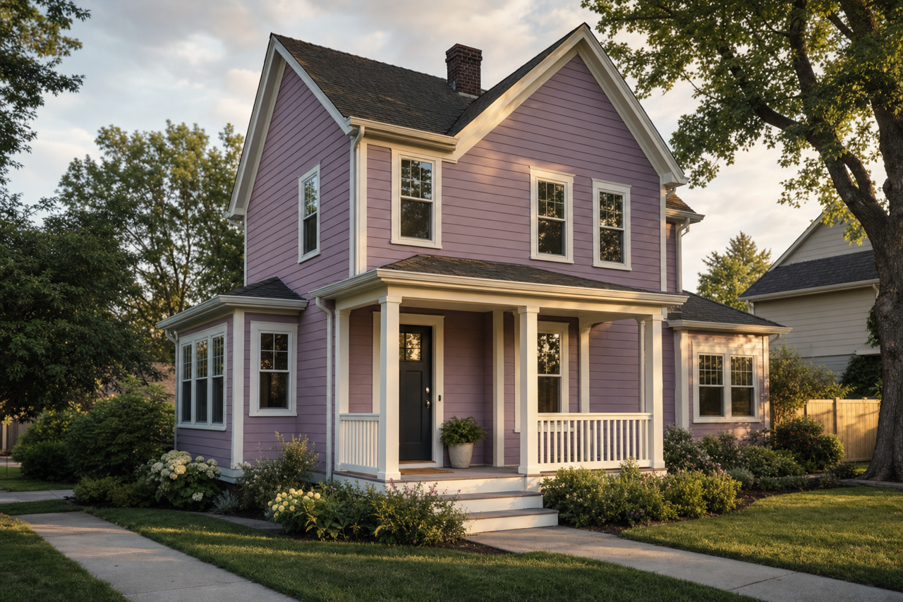 Sweet Purple by Valspar on exterior