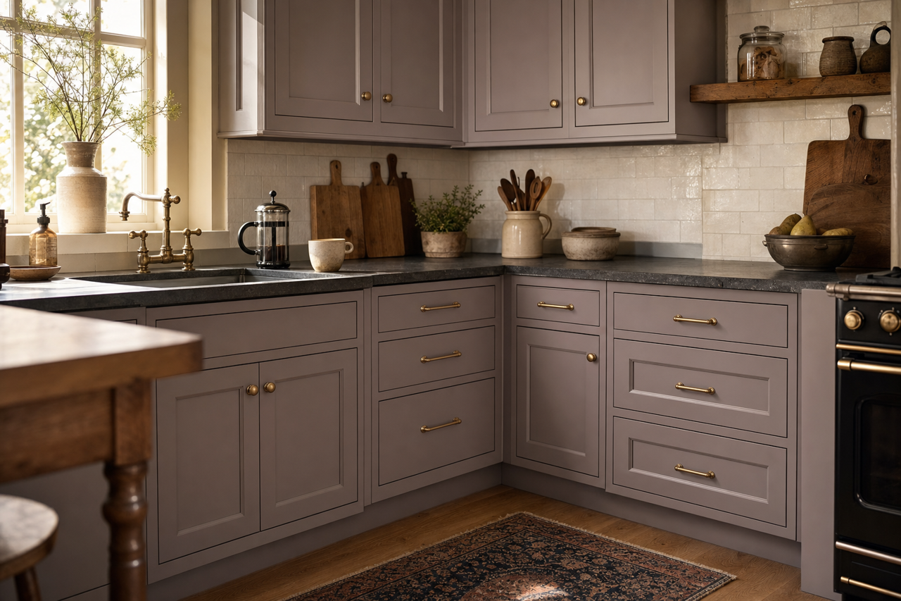 Roaming Pony by Valspar on cabinets