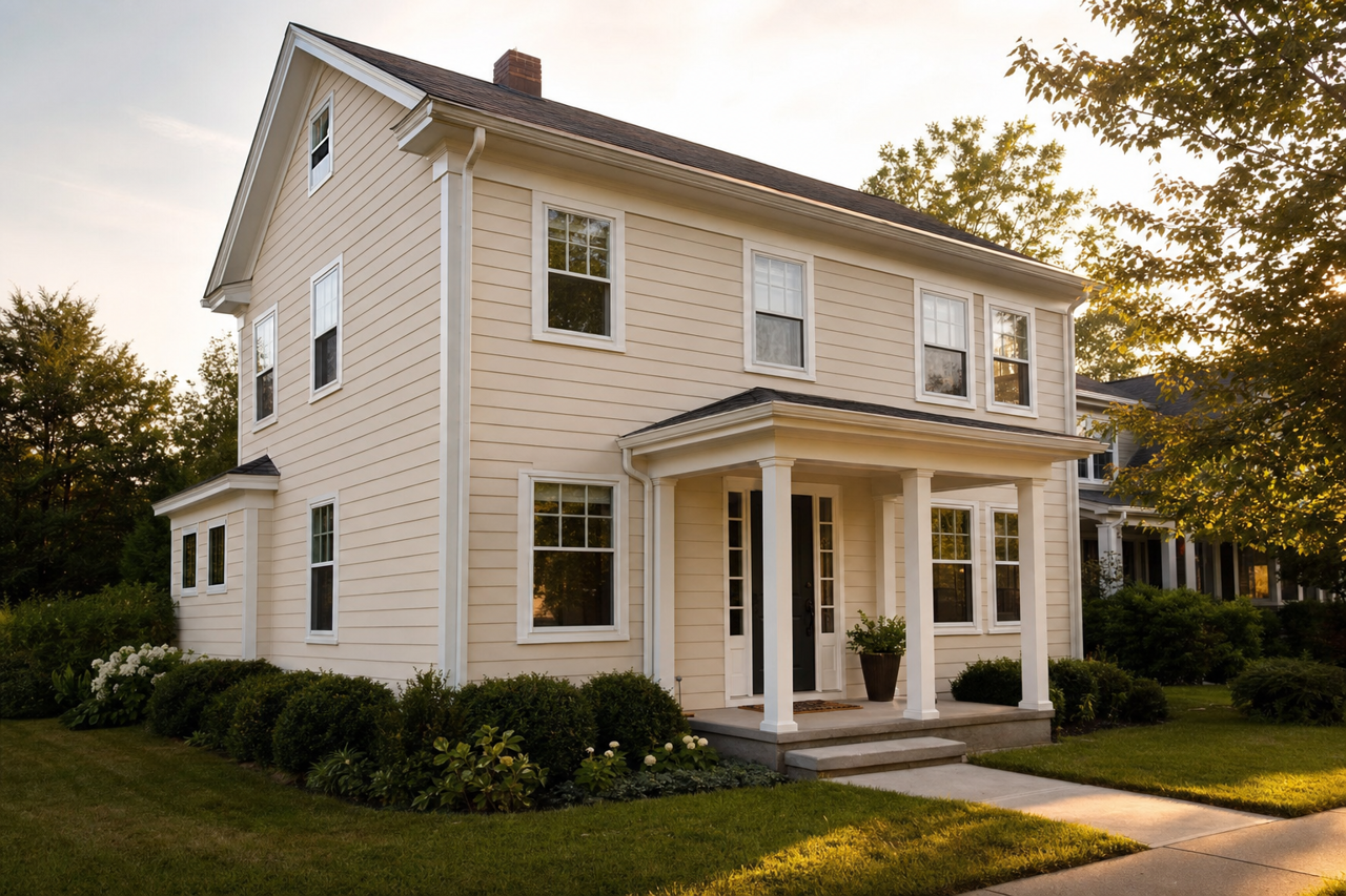 Kitten Whiskers by Benjamin Moore on exterior
