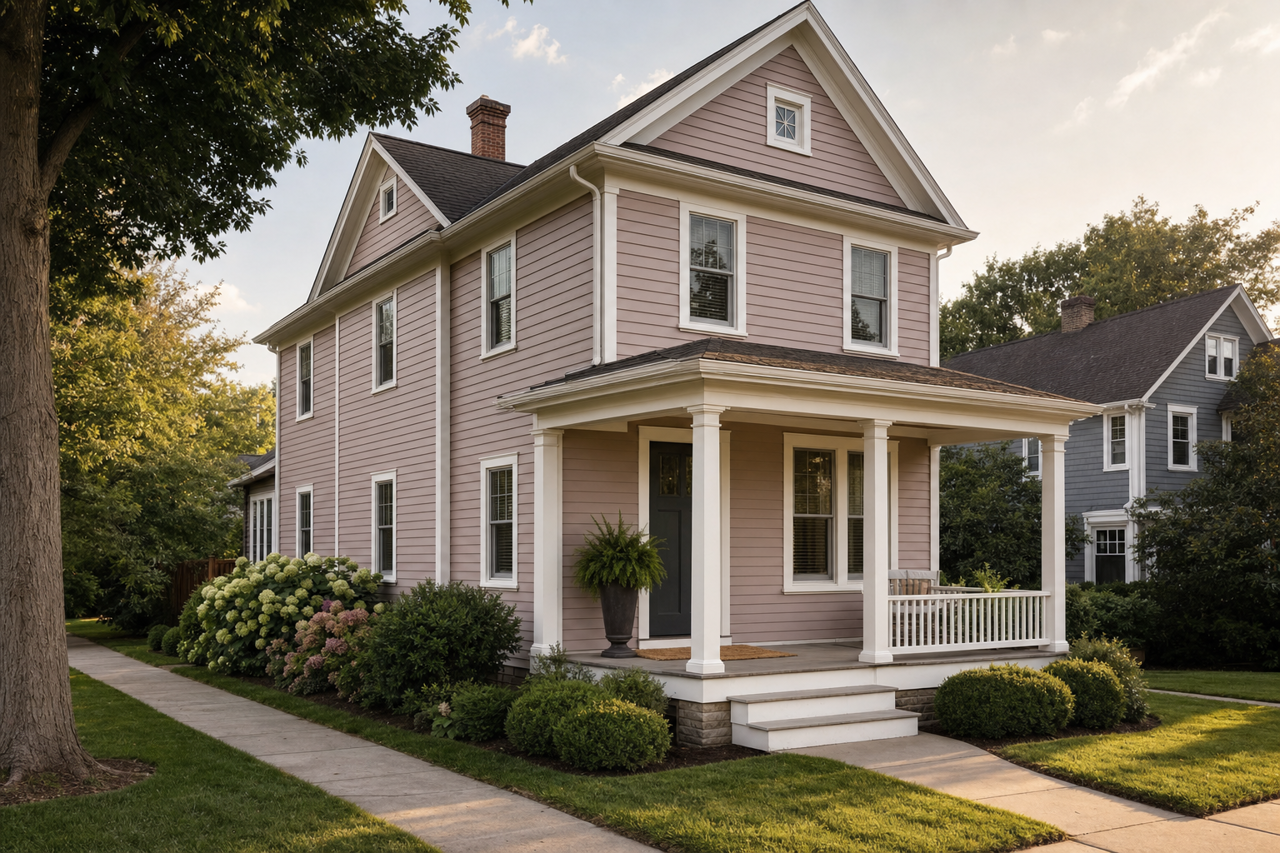 Berry Frost by Valspar on exterior