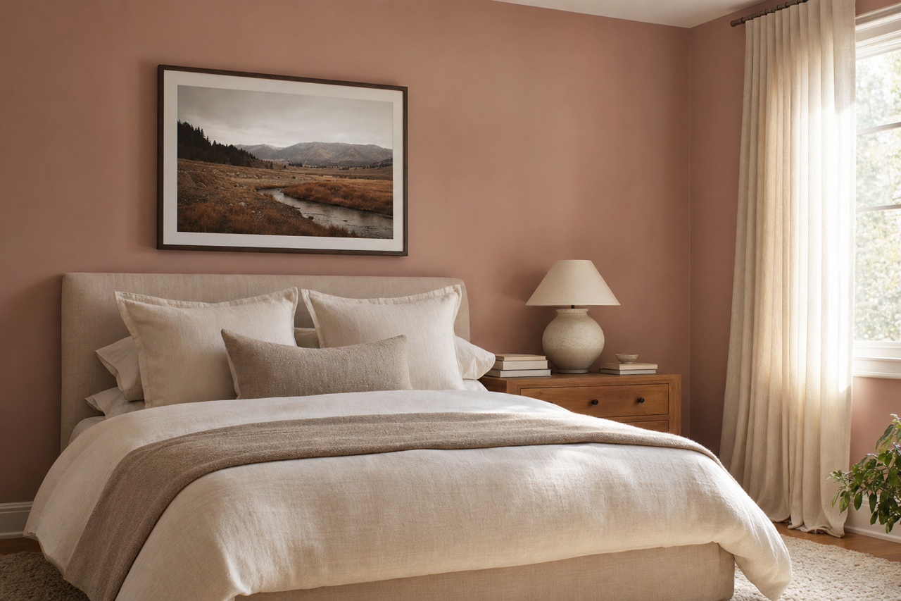 Berry Frost by Valspar on interiors