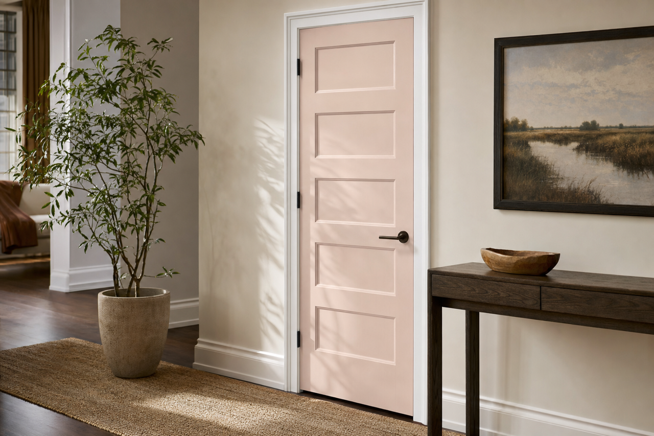 Ancestral Haze by Valspar on interior-doors