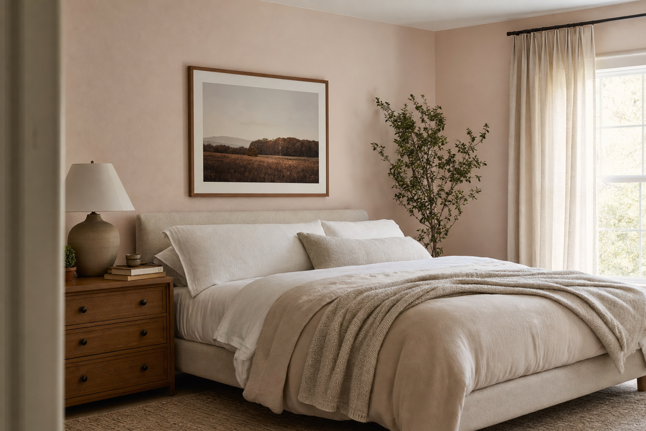 Ancestral Haze by Valspar on interiors
