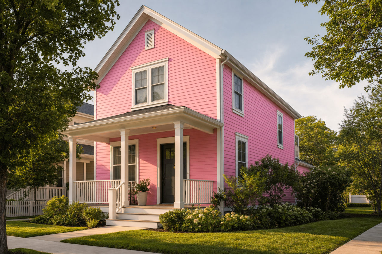 Iced Berry by Valspar on exterior