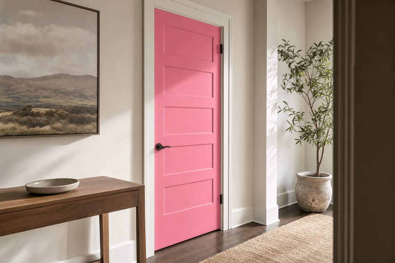 Iced Berry by Valspar on interior-doors