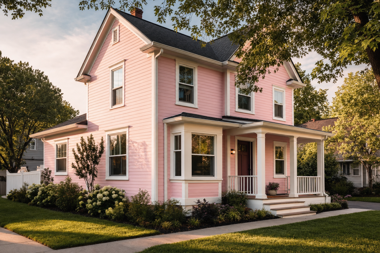 Sweet Pink by Valspar on exterior