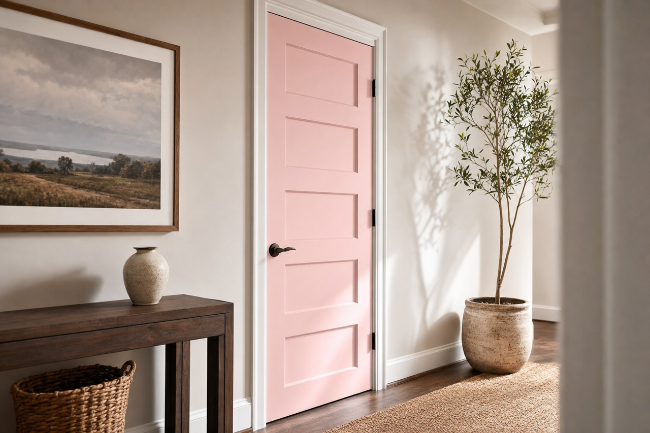 Pixie Dust by Valspar on interior-doors