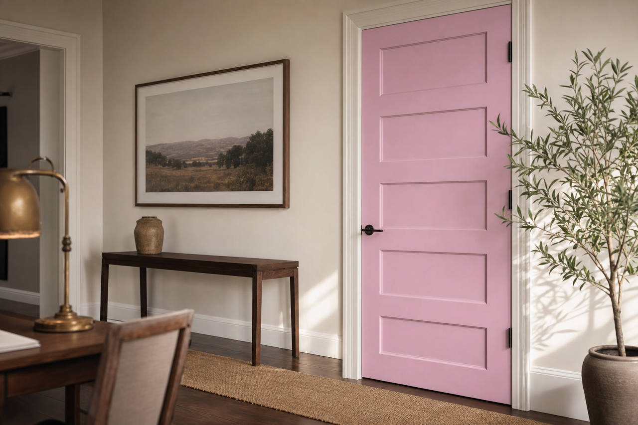 Lofty Delight by Valspar on interior-doors