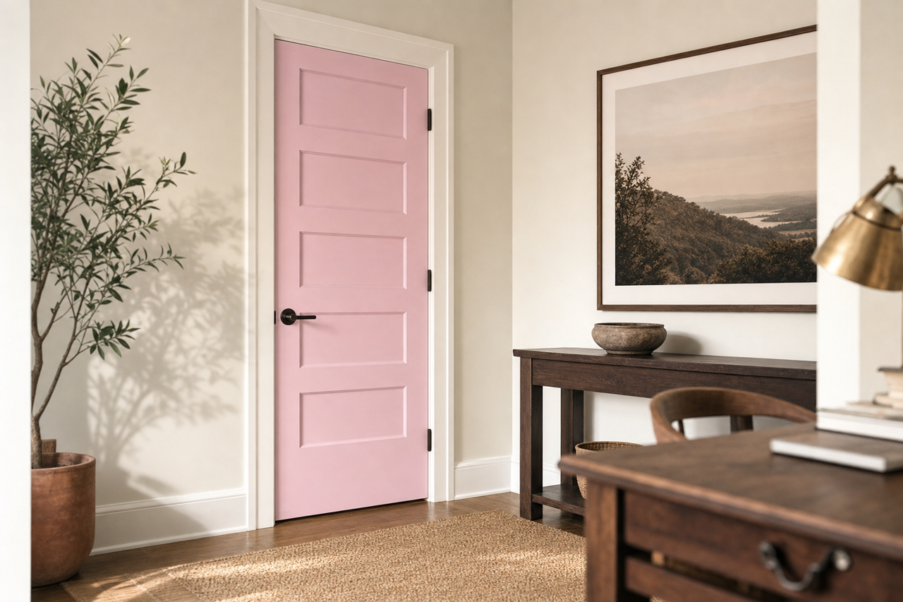 Dreamy Memory by Valspar on interior-doors