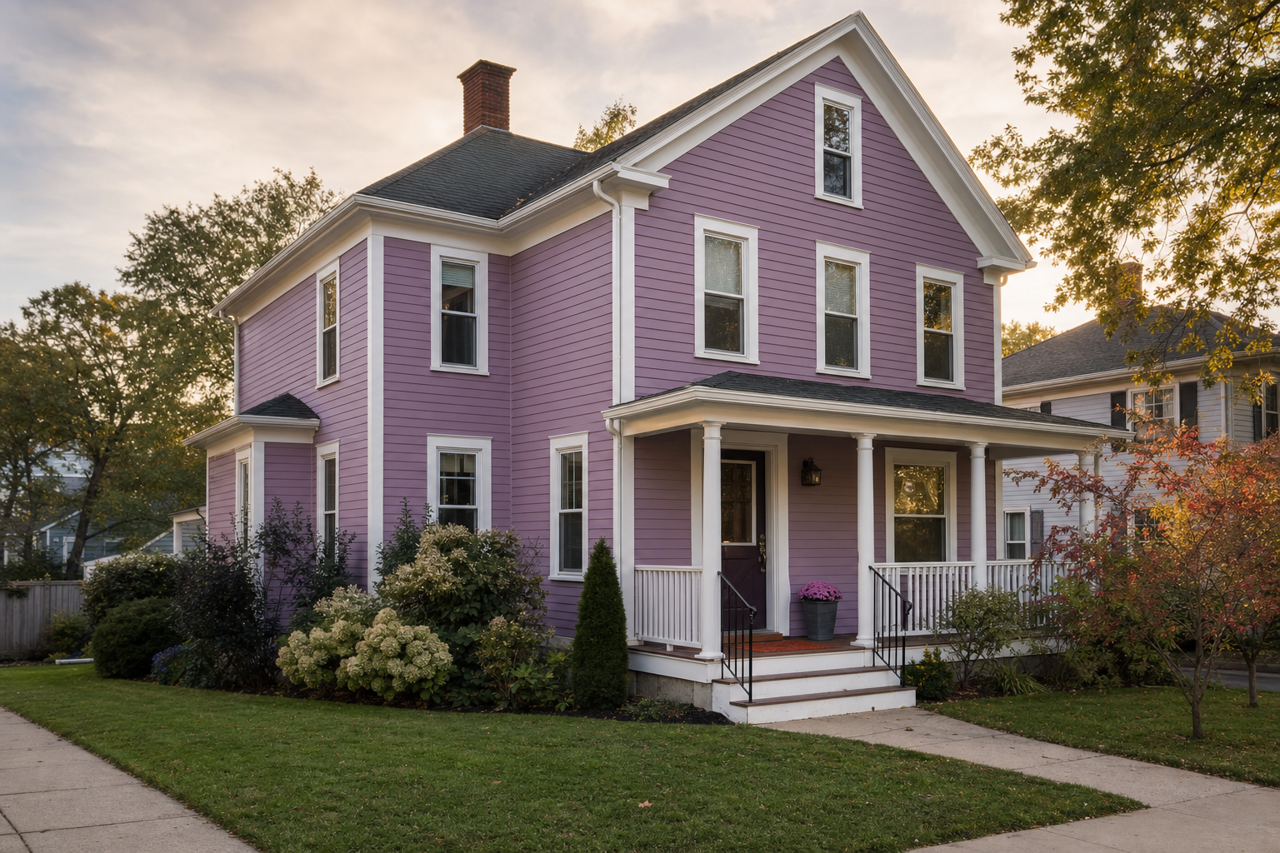Purple Jewel by Valspar on exterior