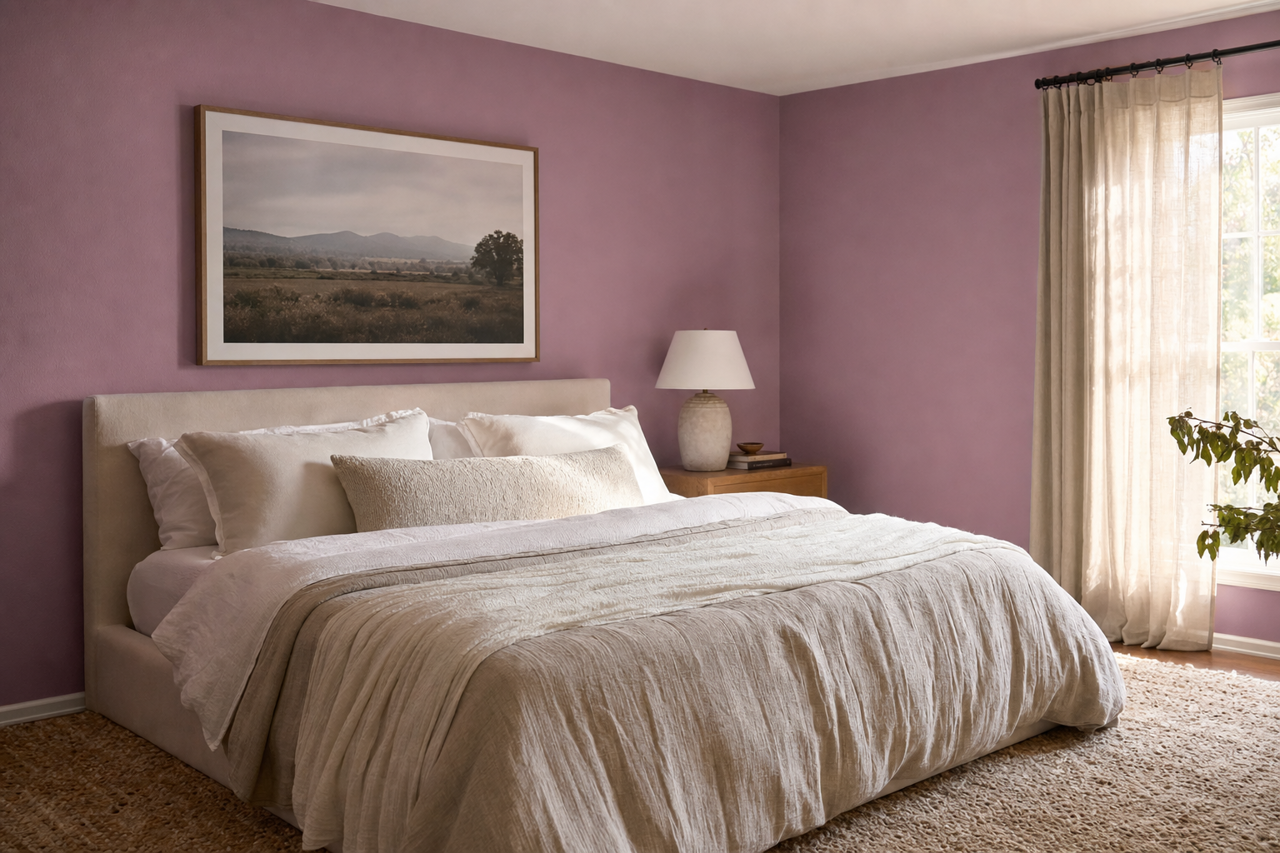 Purple Jewel by Valspar on interiors